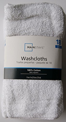 White Cotton Washcloth Bundle