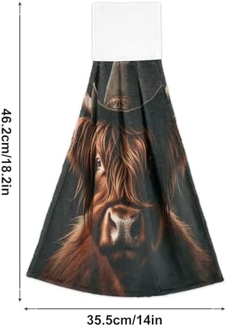 Ultra Soft Scottish Highland Cow Kitchen Towels