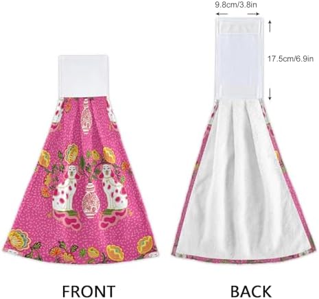 Premium 2-Pack Kitchen Towels Stokes Dogs Design