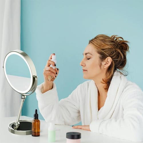 9 Magnifying Makeup Mirror Rechargeable with Lighted Features