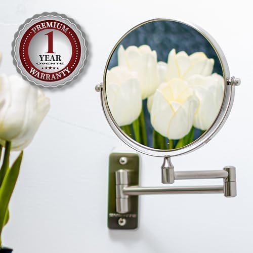 OVENTE 7 Wall-Mounted Makeup Mirror