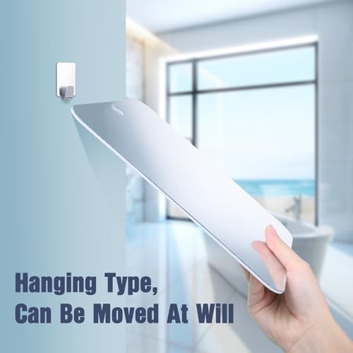 No Fog No Hassle Cobee Fogless Shower Mirror with Adhesive Hook