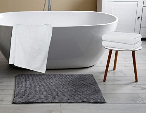 12-Piece Bulk 20x40 White Bath Towels - Eco-Friendly Cotton - Quick-Drying Durable