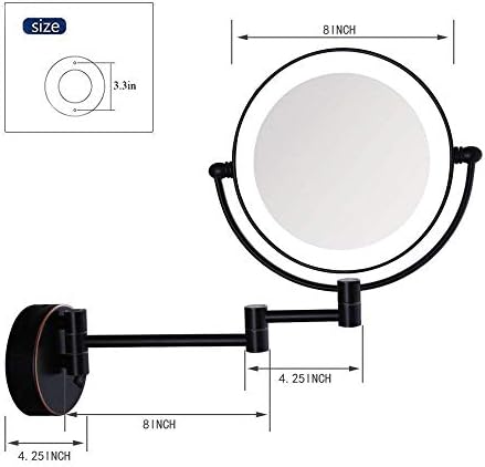 LCARY Travel Makeup Mirror