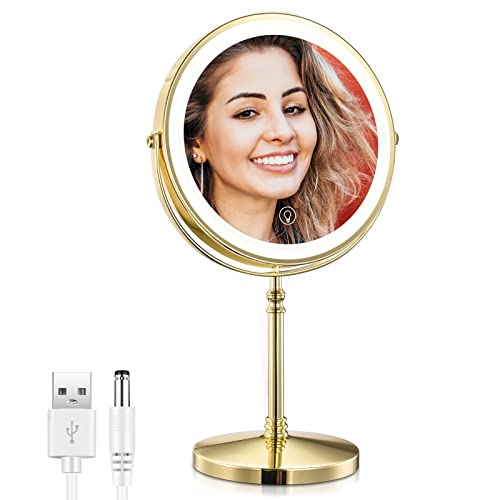 Chapelle 8-Inch Rechargeable Makeup Mirror