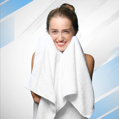 Luxury Soft 100 Ring-Spn Cotton Bath Towels Set