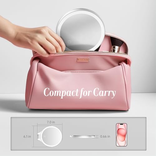 Luxspire 10x Double Sided Makeup Mirror with Light