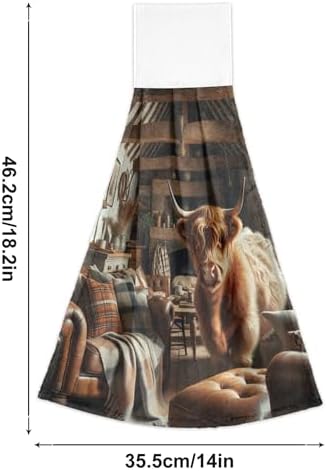 Hand Towels for Home and Kitchen Scotland Highland Cattle Kitchen
