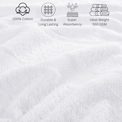 Premium 24-Piece Cotton Bath Towels Set for the Ultimate puedehygiene Experience