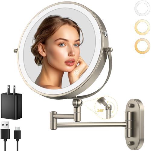 9 Wall-Mounted Lighted Makeup Mirror