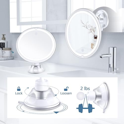 30x Magnifying Mirror with Light