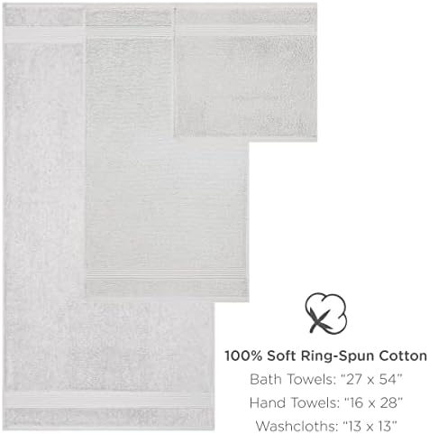 Luxury Soft Absorbent Bath Washcloths for Hotels Spas Vacation Rentals