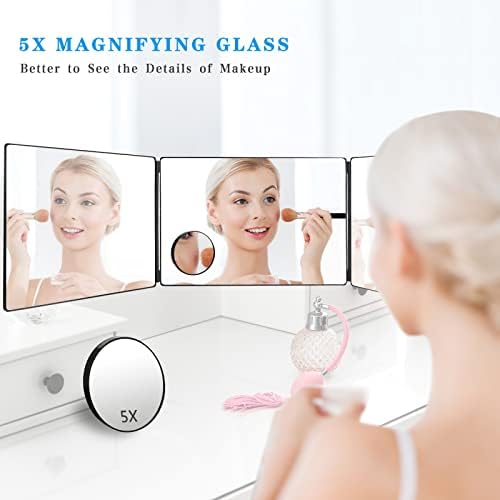 HD Self-Haircut Mirror with Adjustable Height