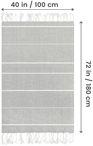Utopia Towels - 4 Pack Turkish Beach Towels 40 x 72 Inches