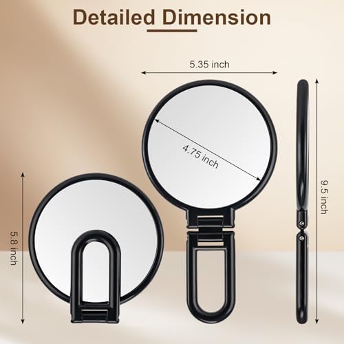 BOOMIBOO 1X10X Travel Magnifying Makeup Mirror