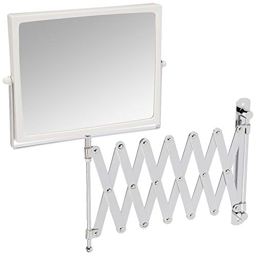 JERDON Two-Sided Swivel Wall-Mounted Vanity Mirror