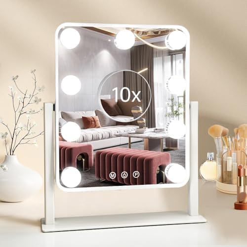 Hollywood Vanity Mirror with Lights - 10X Magnification Smart Touch Control