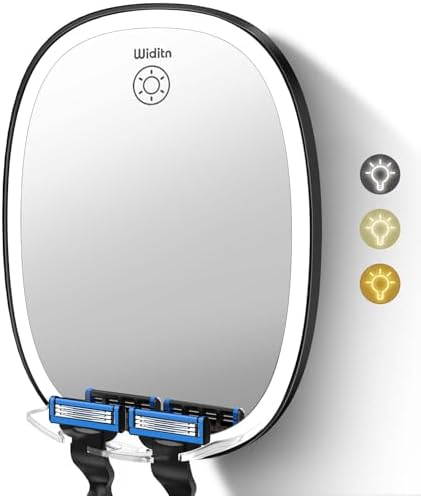Fog-Free LED Shower Mirror Adjustable LED Shaving Mirror