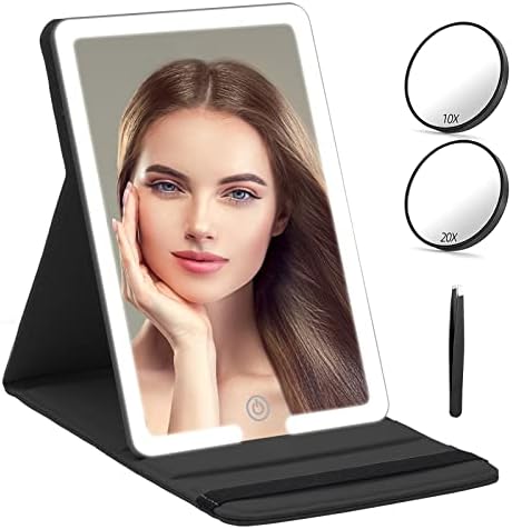 RRtide Compact 10X 20X Magnifying Mirror for Travel