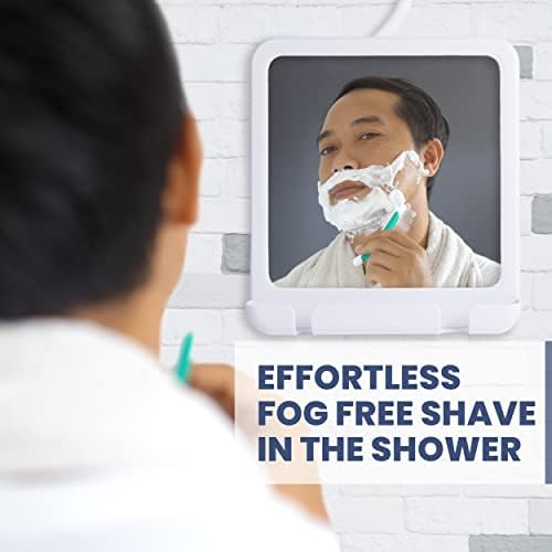 MirrorVana Dual Anti-Fog Folding Shatterproof Shower Mirror