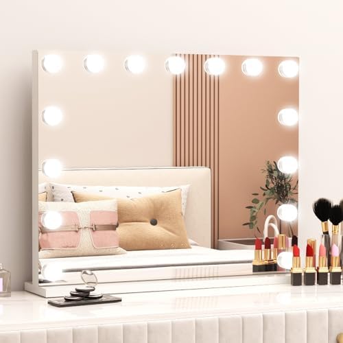 Hollywood Lighted Vanity Mirror with 10x Magnification
