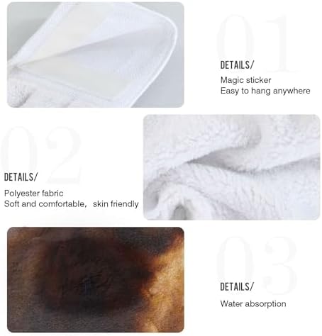 Highland Cow Brown Kitchen Hand Towels