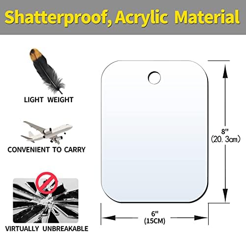 Durable ShatterPROTECT Shaver Mirror for Travellemen