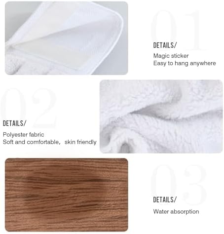 Teak Wood Kitchen Hand Towels 2-Pack
