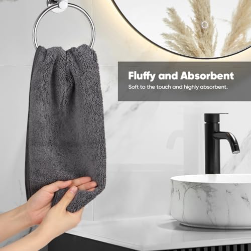 HOMEXCEL Grey Hand Towels