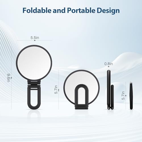 B Beauty Planet 30X Magnifying Mirror with Handle for Precision Makeup