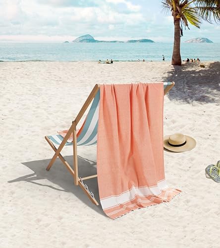 6 PACK Beach Towels Set Oversized Sand-Free 39x71 Incher