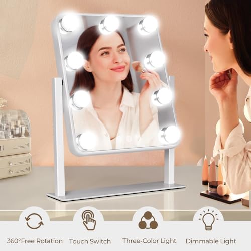 Hollywood Vanity Mirror with Lights - 10X Magnification Smart Touch Control