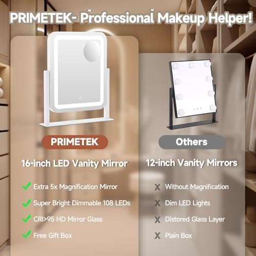 PRIMETEK Elegance 3-Light Vanity Mirror