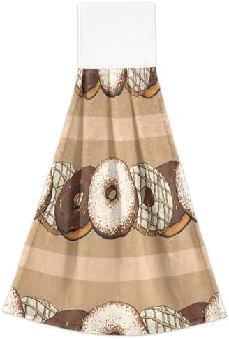Seamless Donut Kitchen Hand Towels Set of 2