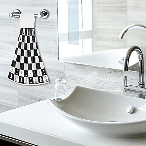 Chess Silhouette Kitchen Towels Set 2PCS