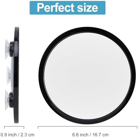 Perfect for Shaving Makeup in the Shower Suction-Closed Glassless Mirror