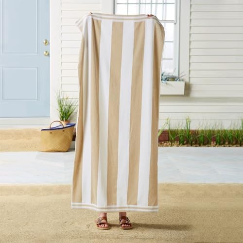 Great Bay Home 100 Cotton Velour Beach Towels 4 Pack