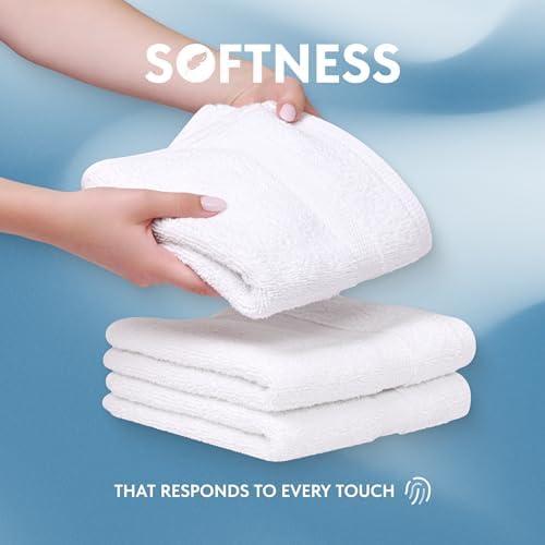 Experience the Difference Luxury White Classic Hand Towels for Your Home