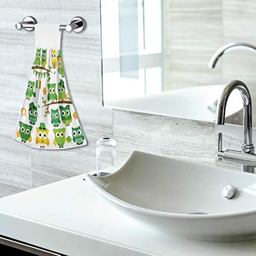 St Patricks Day Owls Kitchen Towels