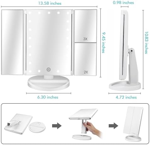 Deweisn Touch Screen Vanity Mirror
