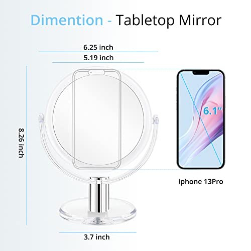 Fabuday Double Sided Magnifying Makeup Mirror with Stand