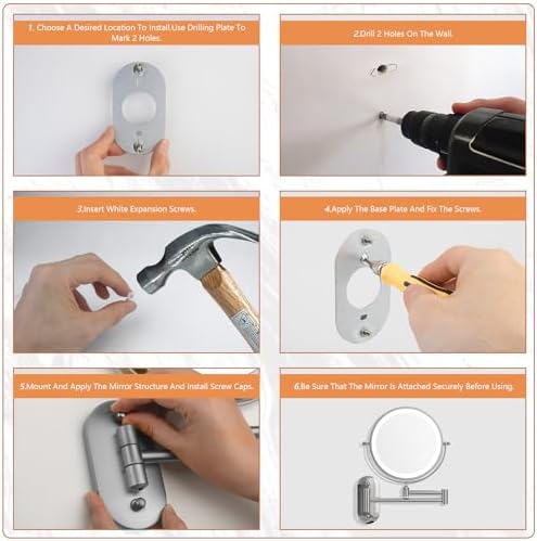 Flip-Flop Magnifying Makeup Mirror