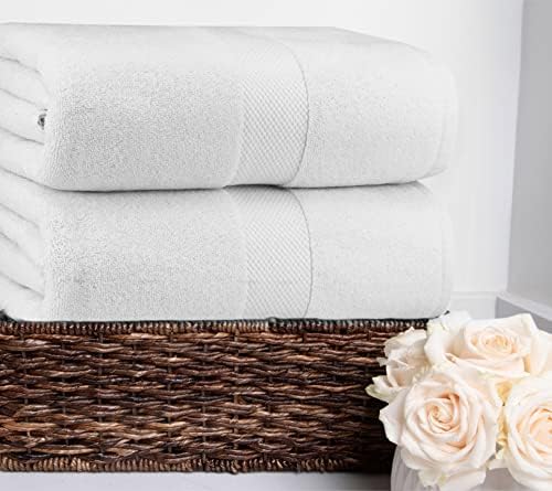 COTTON CRAFT Hotel Spa Luxury Bath Sheet Set - 2 Pack - 40 x 80