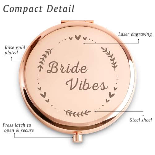 Brides Engraved Compact Mirror