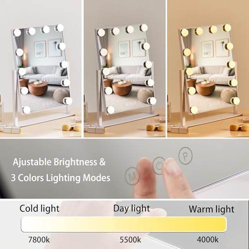 Vanity Mirror with Perfect Lighting and Magnification
