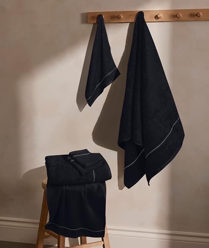 MyOwn Ultra Soft 6 Pack Cotton Towel Set - Black