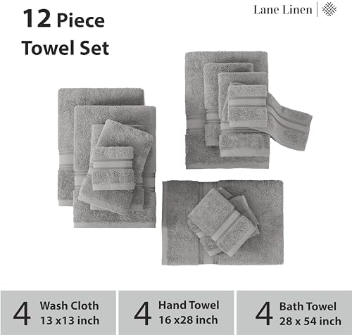 Luxury 12-Piece Bath Towels Set