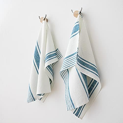 Marine Blue Tuscany Linen Towels Set