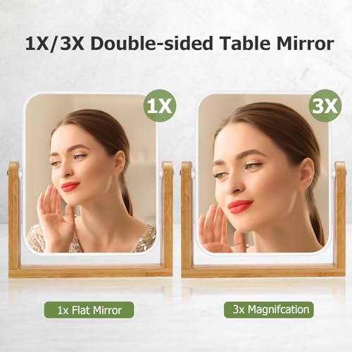LFOYOU Vanity Mirror Makeup Mirror with Stand