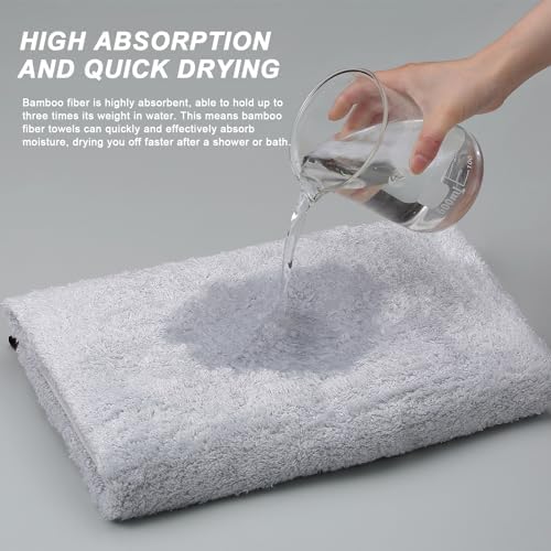 Aibaser Bath Towels 6 Pack Ultra Absorbent